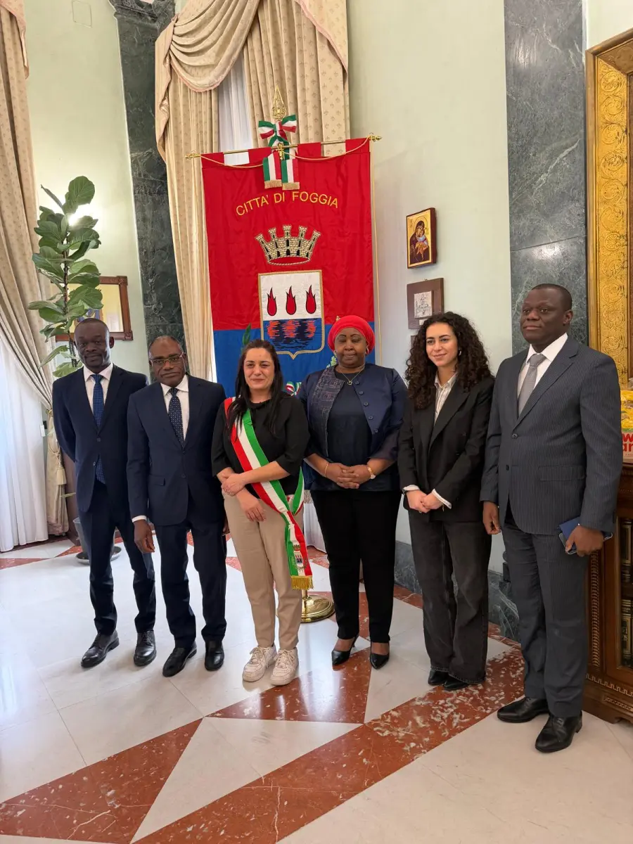 Foggia: delegazione diplomatica della Costa d’Avorio ricevuta a Palazzo di Città